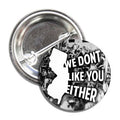 Mutual Feelings 1-inch button pin with bold text, perfect for hats or jackets.
