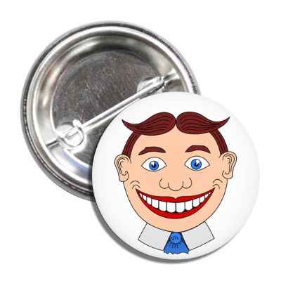 A novelty button featuring the historic Tillie face from Asbury Park.