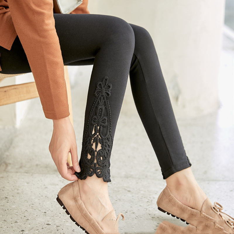 Women’s Cotton Blend Stretch Leggings Everyday Casual Pants