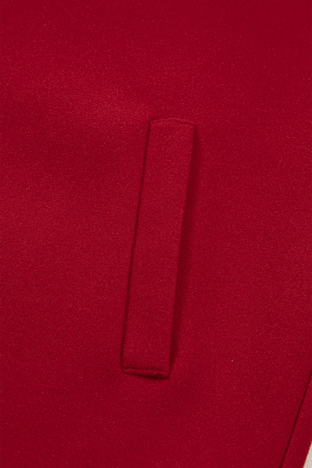 Racing Red Contrast Cuffed Drop Shoulder Zip up Tunic Hoodie