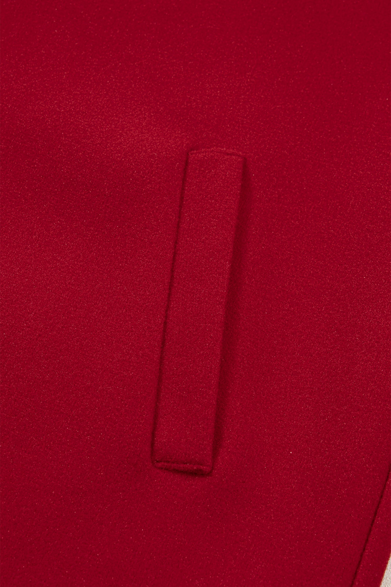 Racing Red Contrast Cuffed Drop Shoulder Zip up Tunic Hoodie