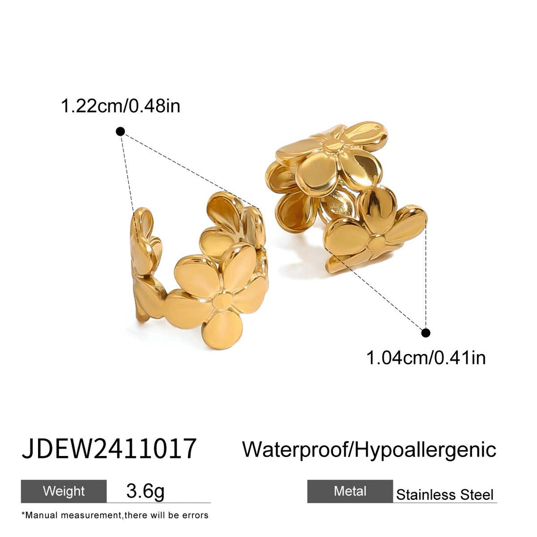 Colorful Insect Stud Earrings with Zircon Accents