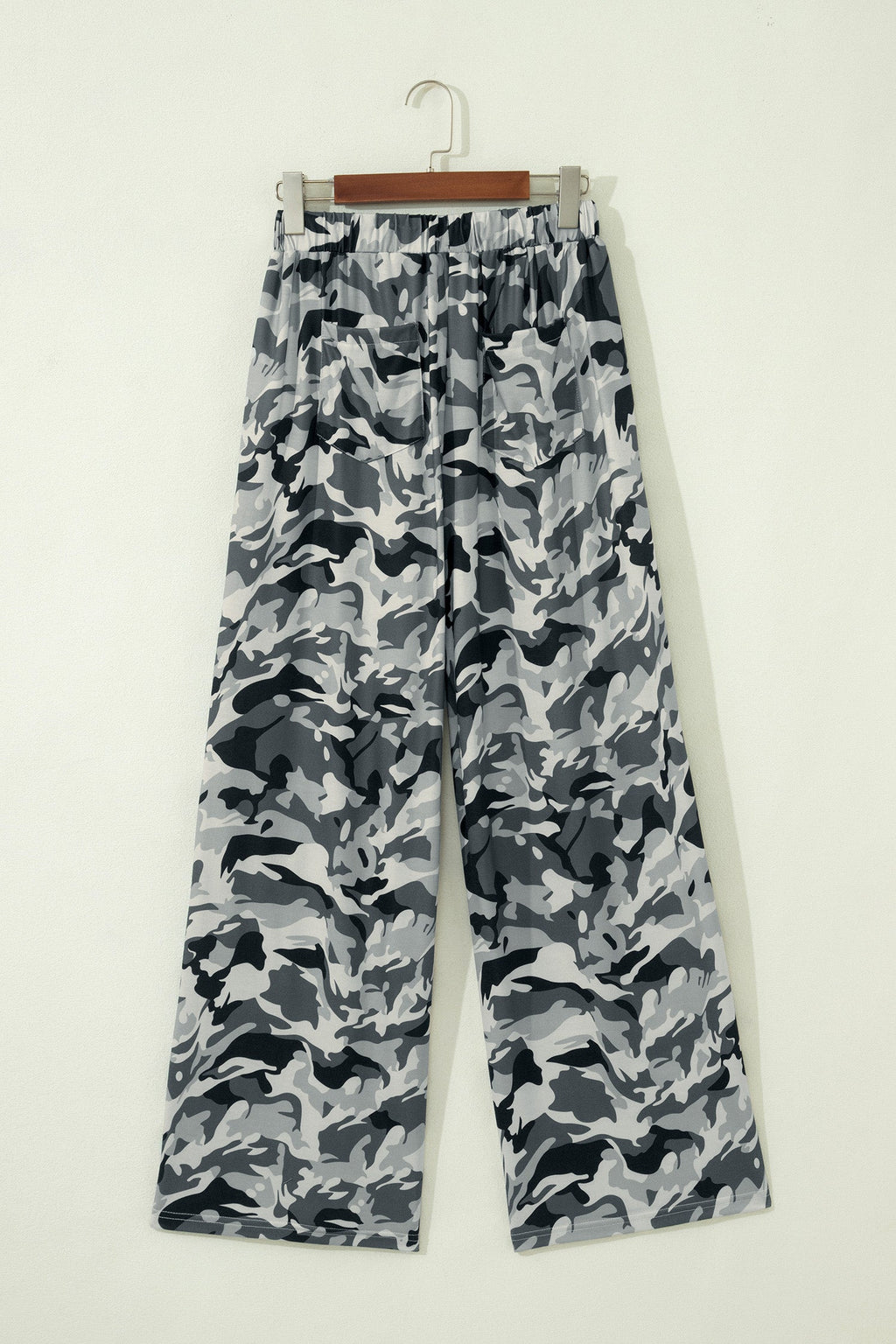 Women’s Camouflage Print High Waist Wide Leg Drawstring Pants