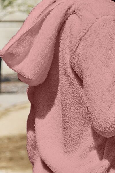 Women's Teddy Hooded Jacket Oversized Knit Casual Outerwear