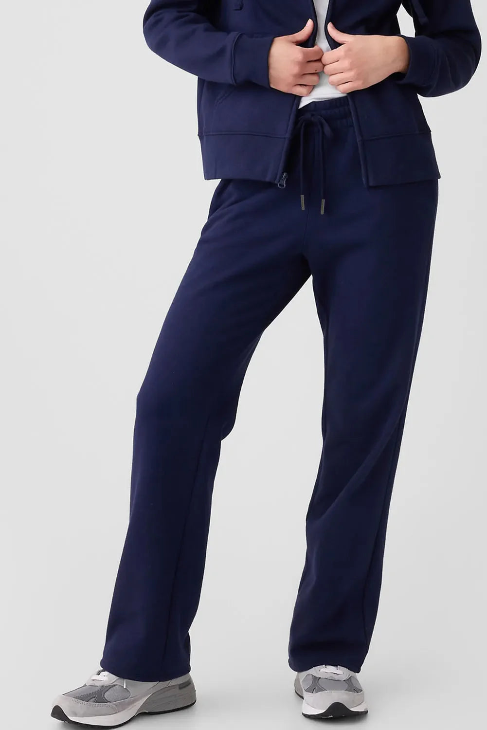 Women's Grey Drawstring Relaxed Fit Lounge Pants with Pockets - Image 7