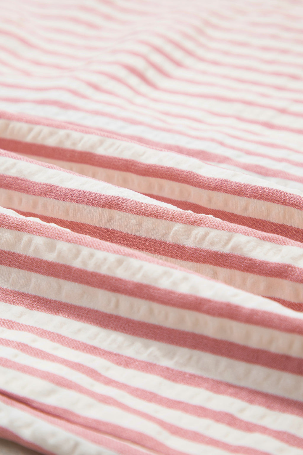 Striped Shirt Dress with Leopard Trim 3/4 Sleeve Cotton Dress