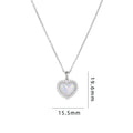 Heart-Shaped Shell Pendant Necklace in Gold, Silver & Rose Gold