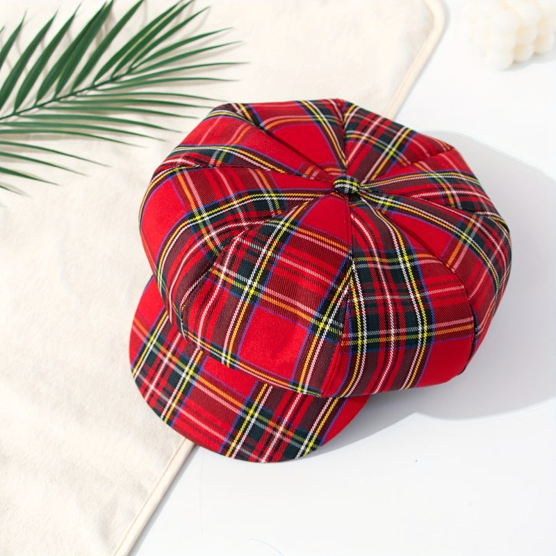 Retro British Style Lightweight Octagonal Brimmed Hat