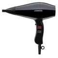 Professional 3800 Super Power hair dryer in glossy black with red accents on a modern bathroom vanity.
