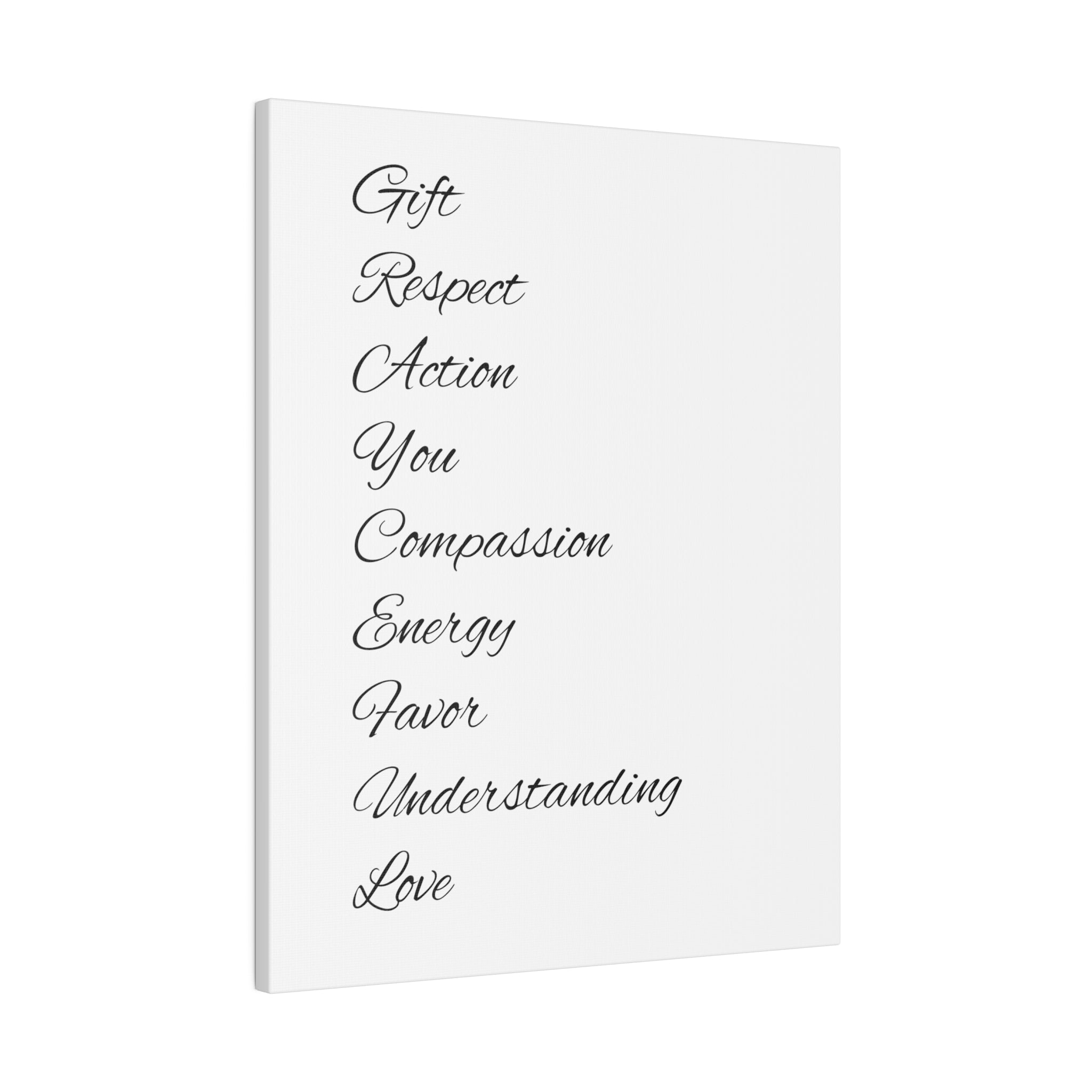 Minimalist Matte Canvas Wall Art, Stretched Black and White Decor