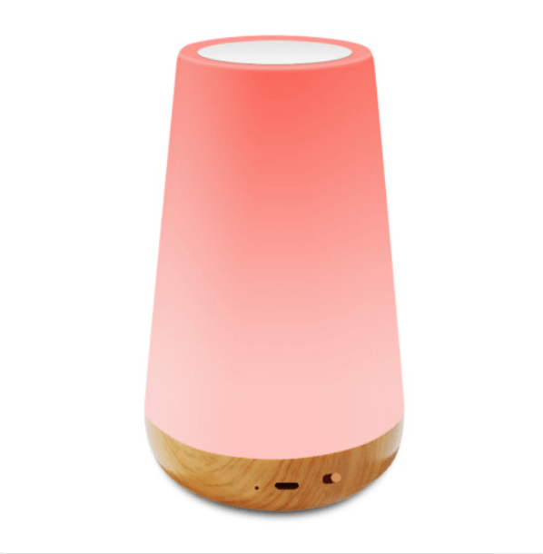 Stevvex Touch Lamp, Portable Table Sensor Control Bedside Lamps with Quick USB Charging Port, 5 Level Dimmable Warm White Light & 13 Color Changing RGB for Bedroom/Office/Hallways
