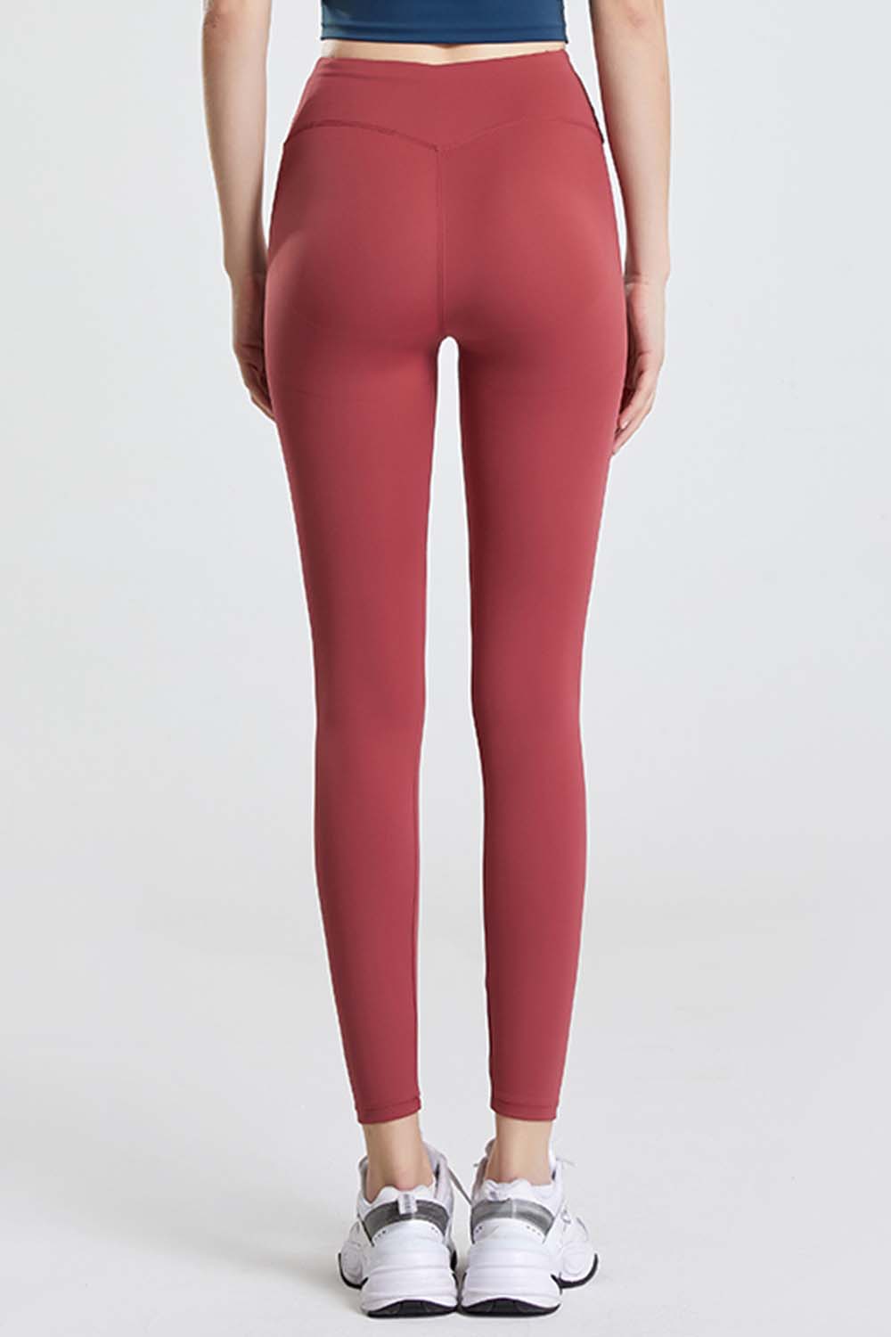 Black Slogan Print High Waist Sports Leggings for Activewear - Image 8