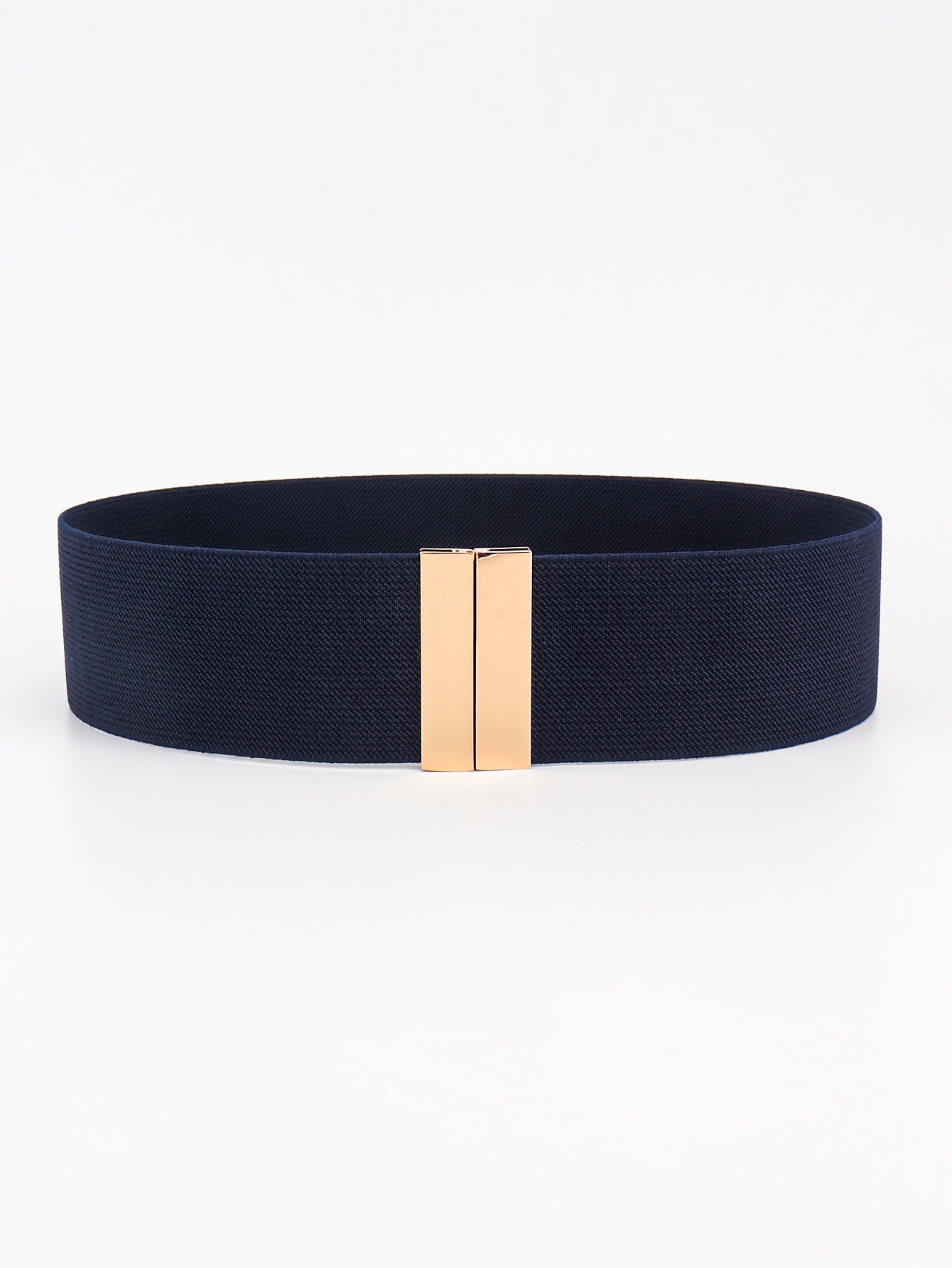 Alloy Buckle Elastic Belt - Stretch Waist Belt Women