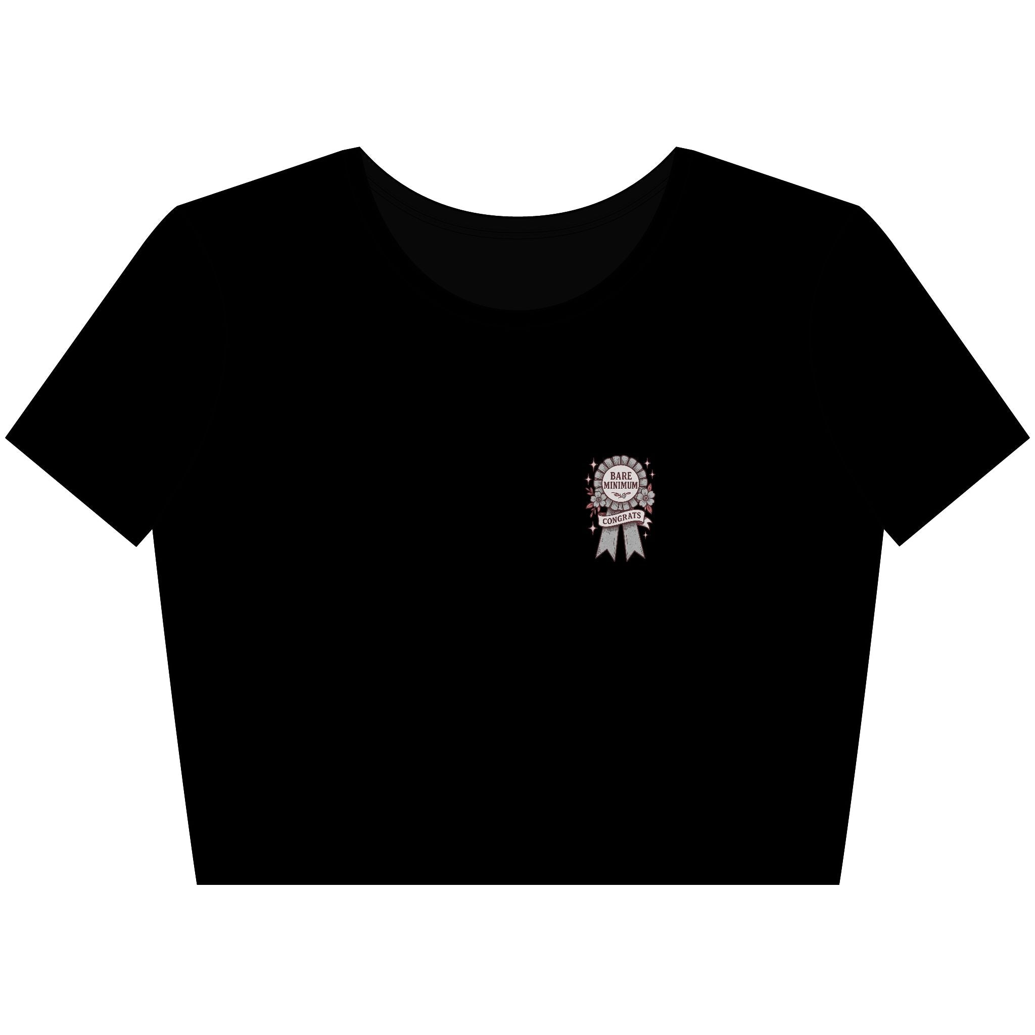 Bare Minimum Badge - Crop Top