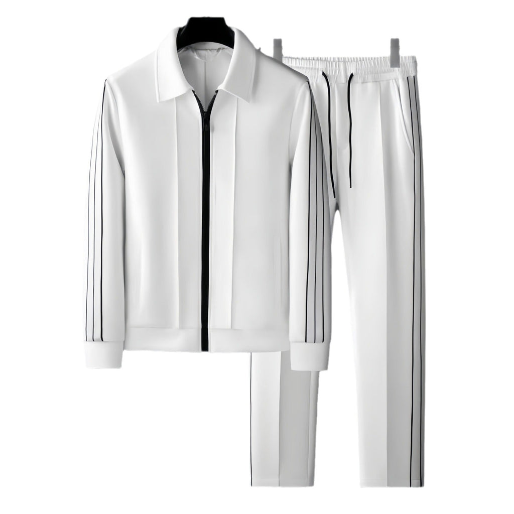 Men's Sporty Zip-Up Cardigan Sweater