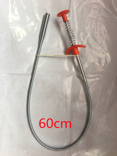 60CM Drain Clog Remover Spring Sewer Dredger for Sink Hair Removal