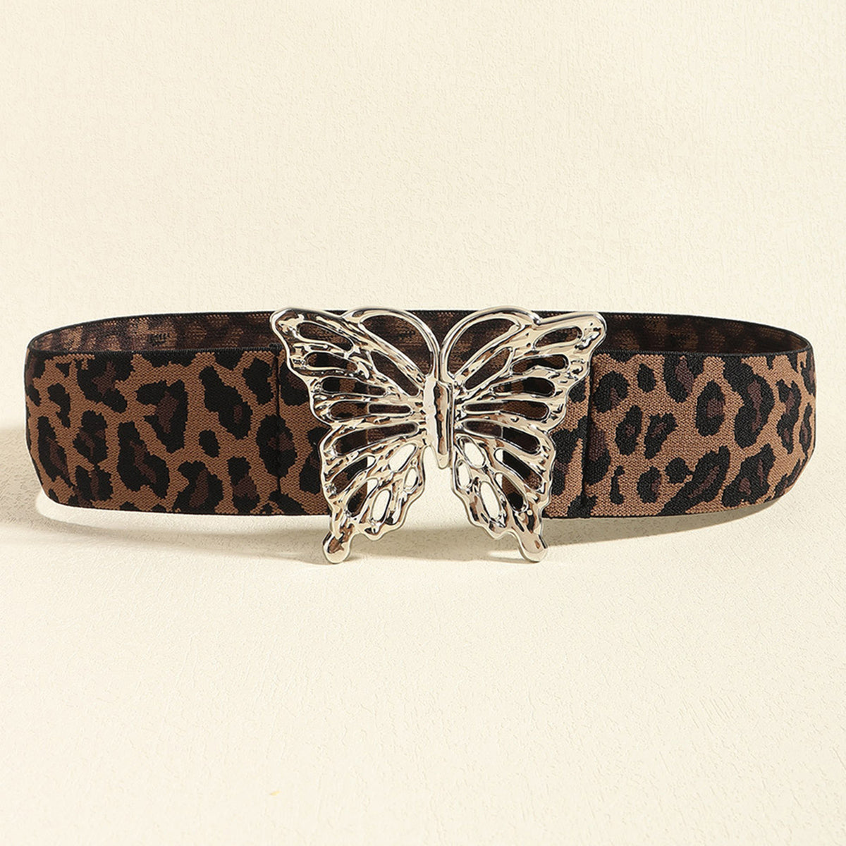 Butterfly Alloy Buckle Elastic Belt | Statement Accessory