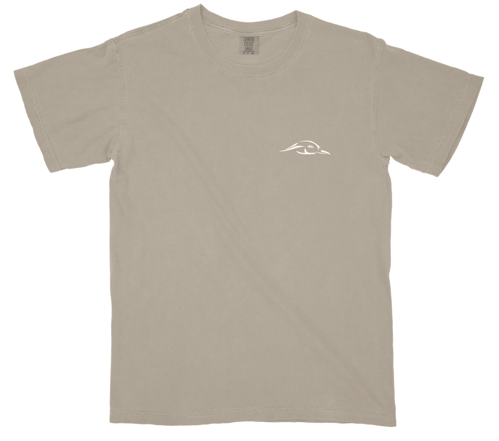 Dove Season Graphic Tee in Tan and Brown Cotton