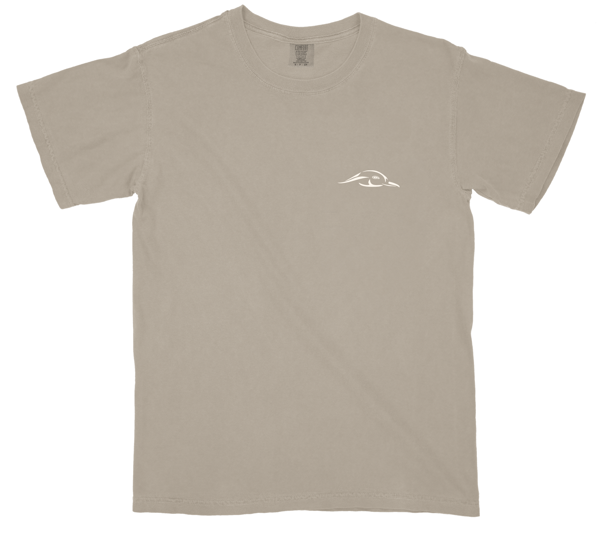 Dove Season Graphic Tee in Tan and Brown Cotton