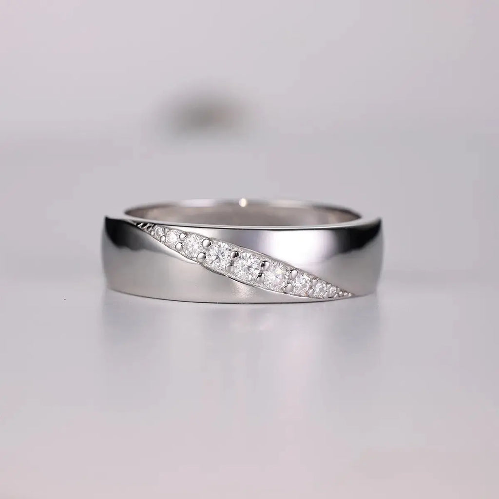 925 Sterling Silver Moissanite Ring