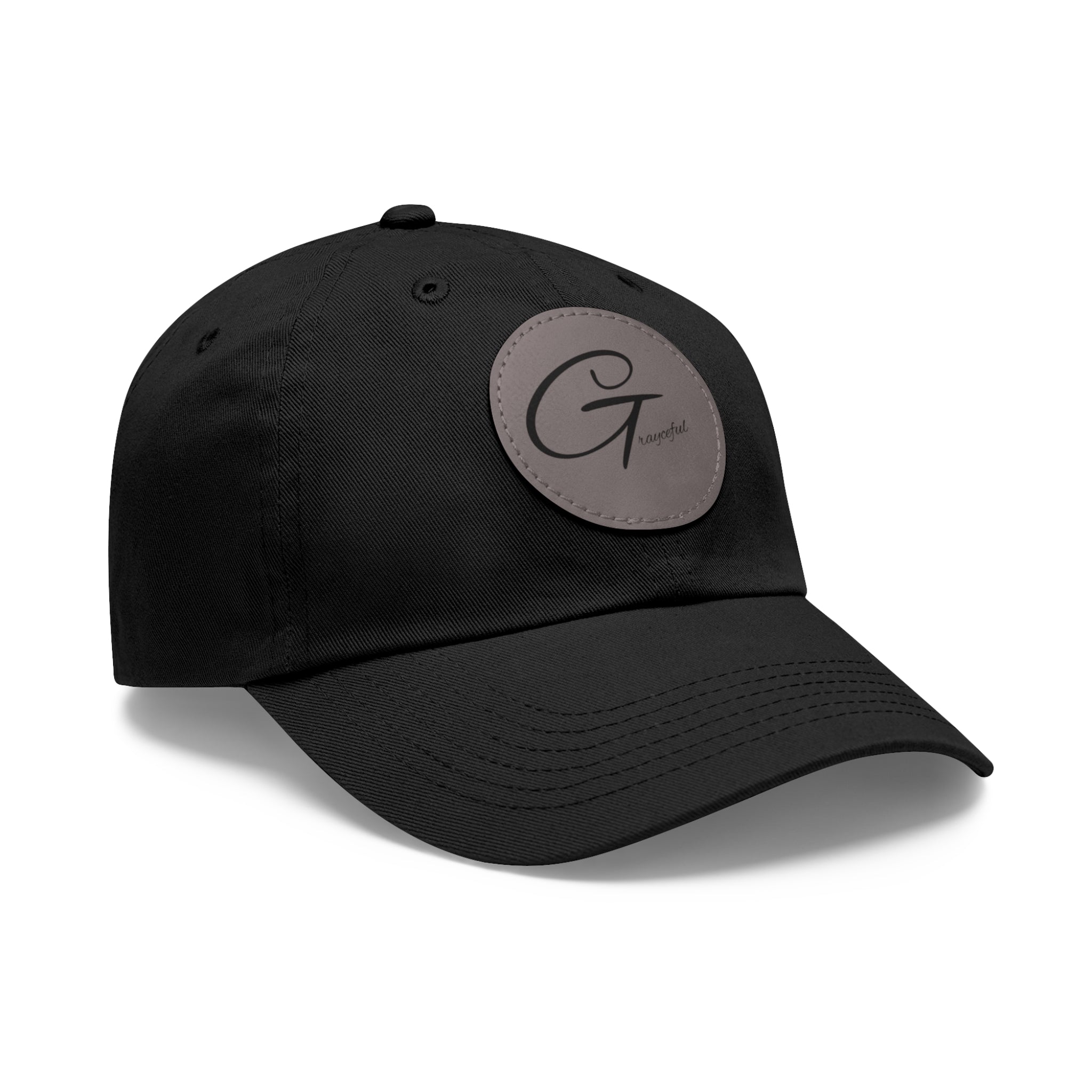 Unstructured Cotton Baseball Cap with Minimalist Leather Patch
