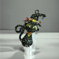 Midnight Mischief Kitty Deluxe Straw Topper