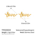 Stainless Steel 18K Gold-plated Vintage Earrings