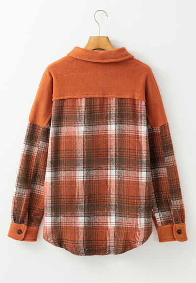 Classic Plaid Button Up Long Sleeve Jacket for Toddlers and Girls