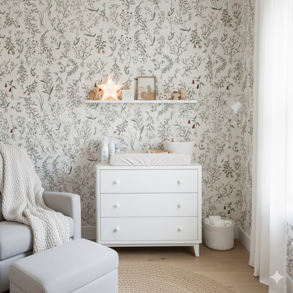 Roscoe wallpaper design in a modern living space