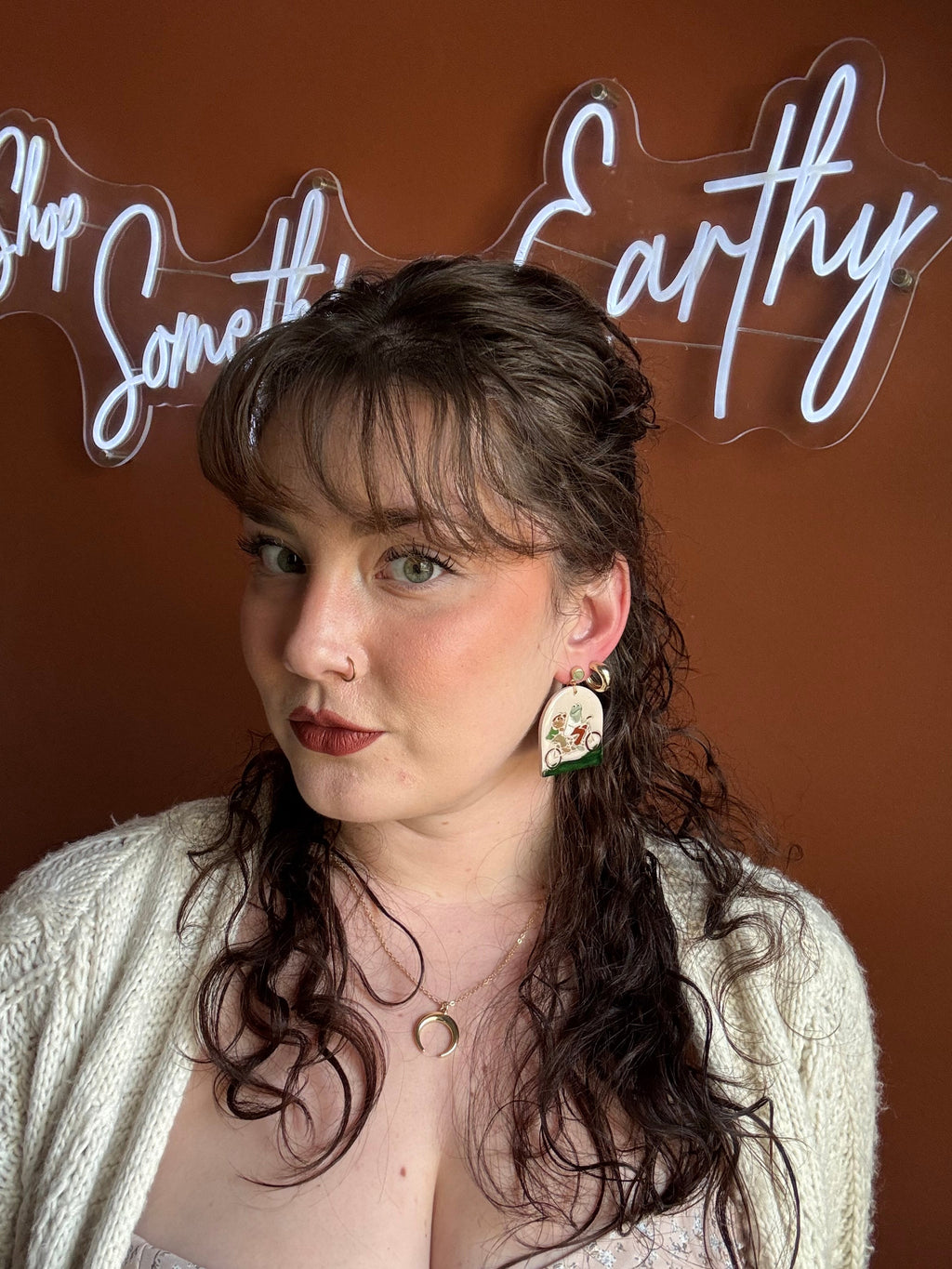 Unique Handmade Tandem Bike Earrings