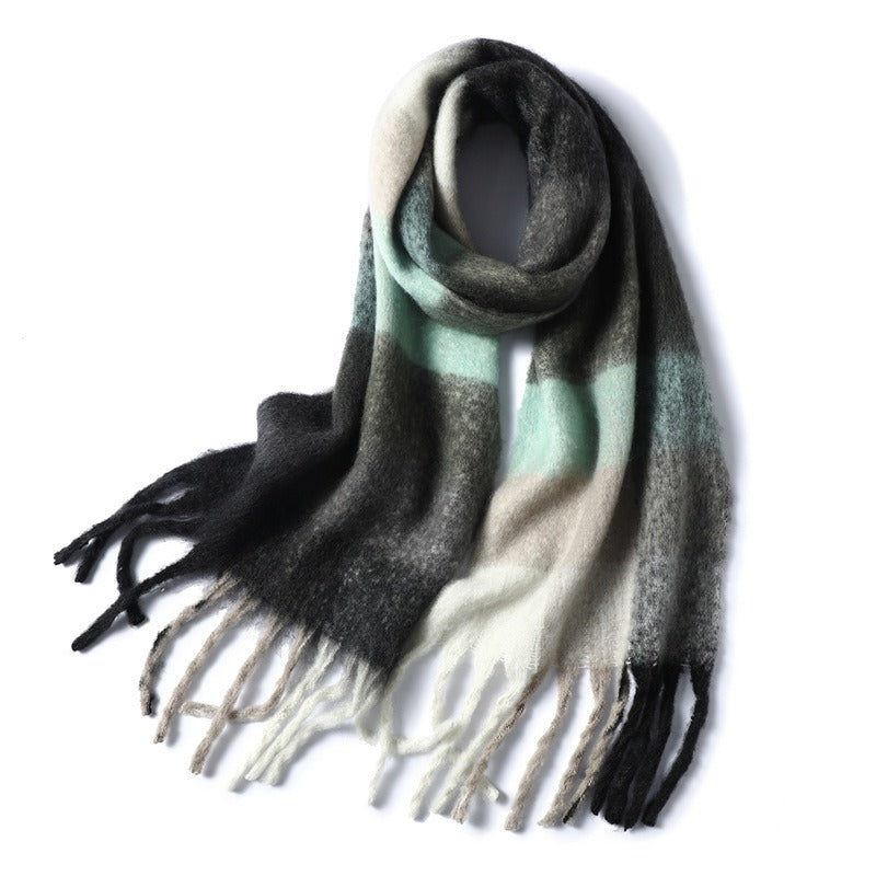 Thickened Imitation Cashmere Plaid Scarf - Warm & Stylish - Image 20