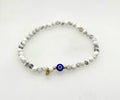 Zoe & Me “The Whimsy” 10k Gold, Howlite Evil Eye Mother/Daughter Bracelet