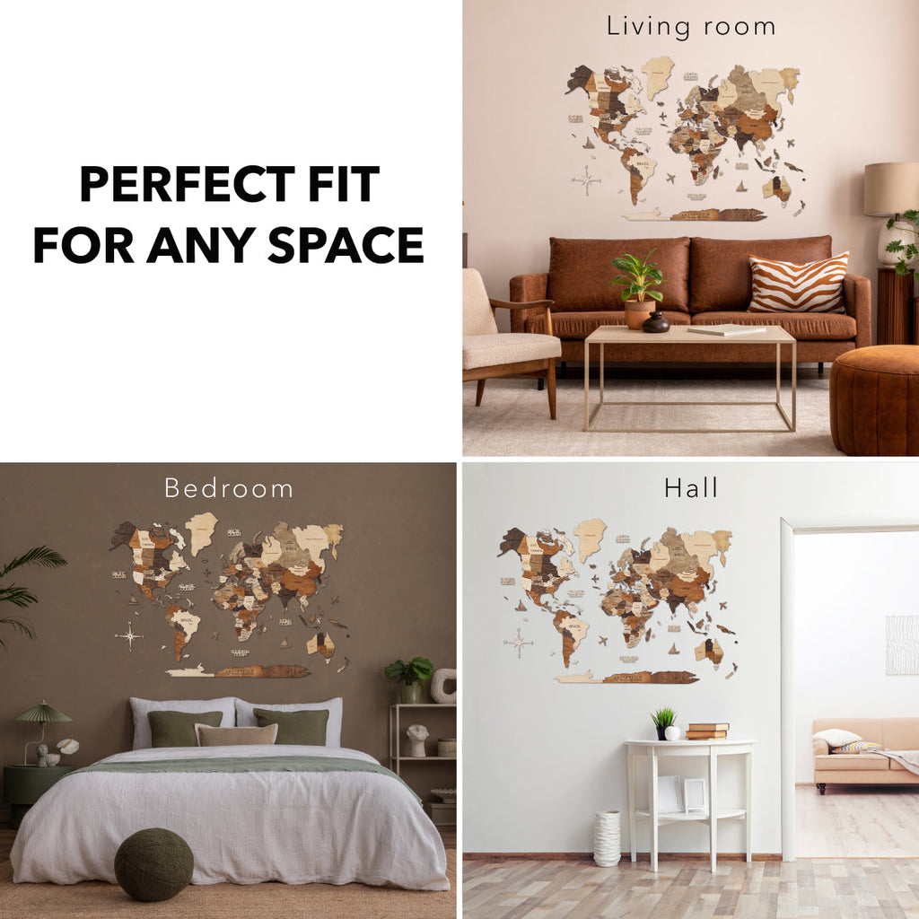 3D Modern Wall Art for Living Room Architectural Decor