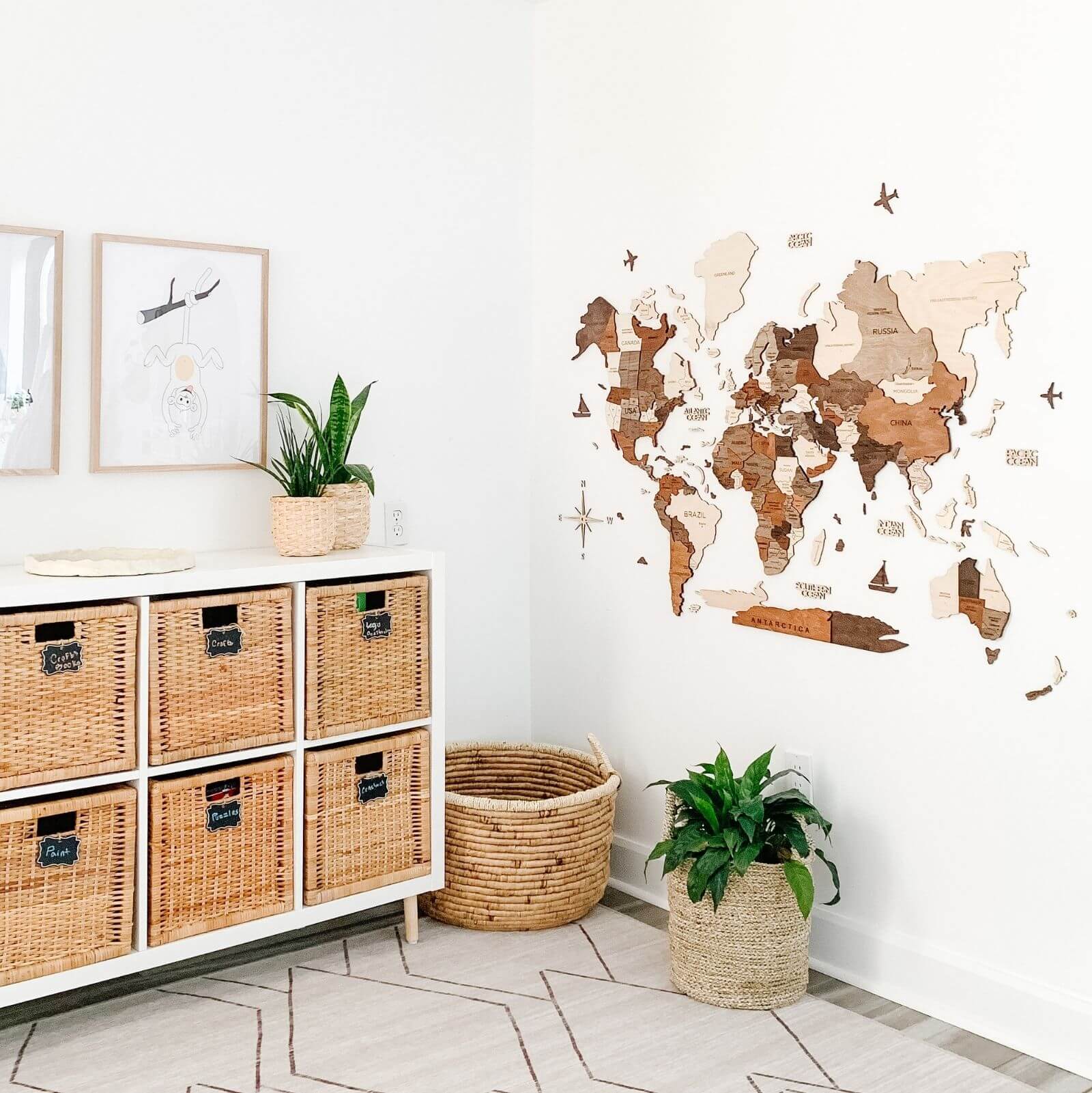 3D Modern Wall Art for Living Room Architectural Decor