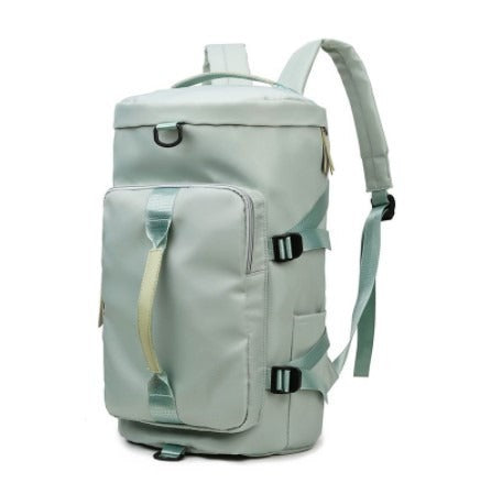Women's Convertible Gym Duffel Backpack - Pink & Grey Travel Fitness Bag