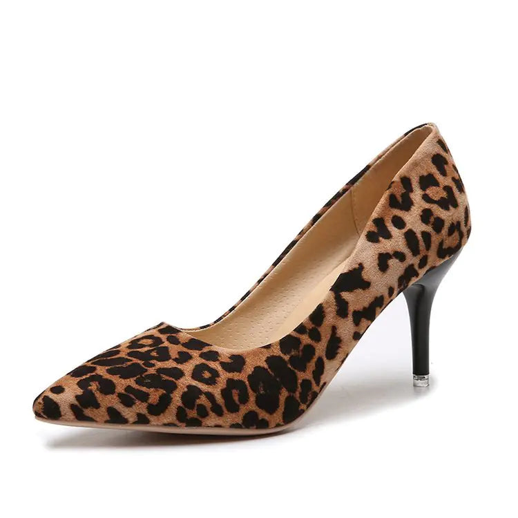 Women's Pointed Toe Suede Heels Slim Stiletto Pumps - Image 14