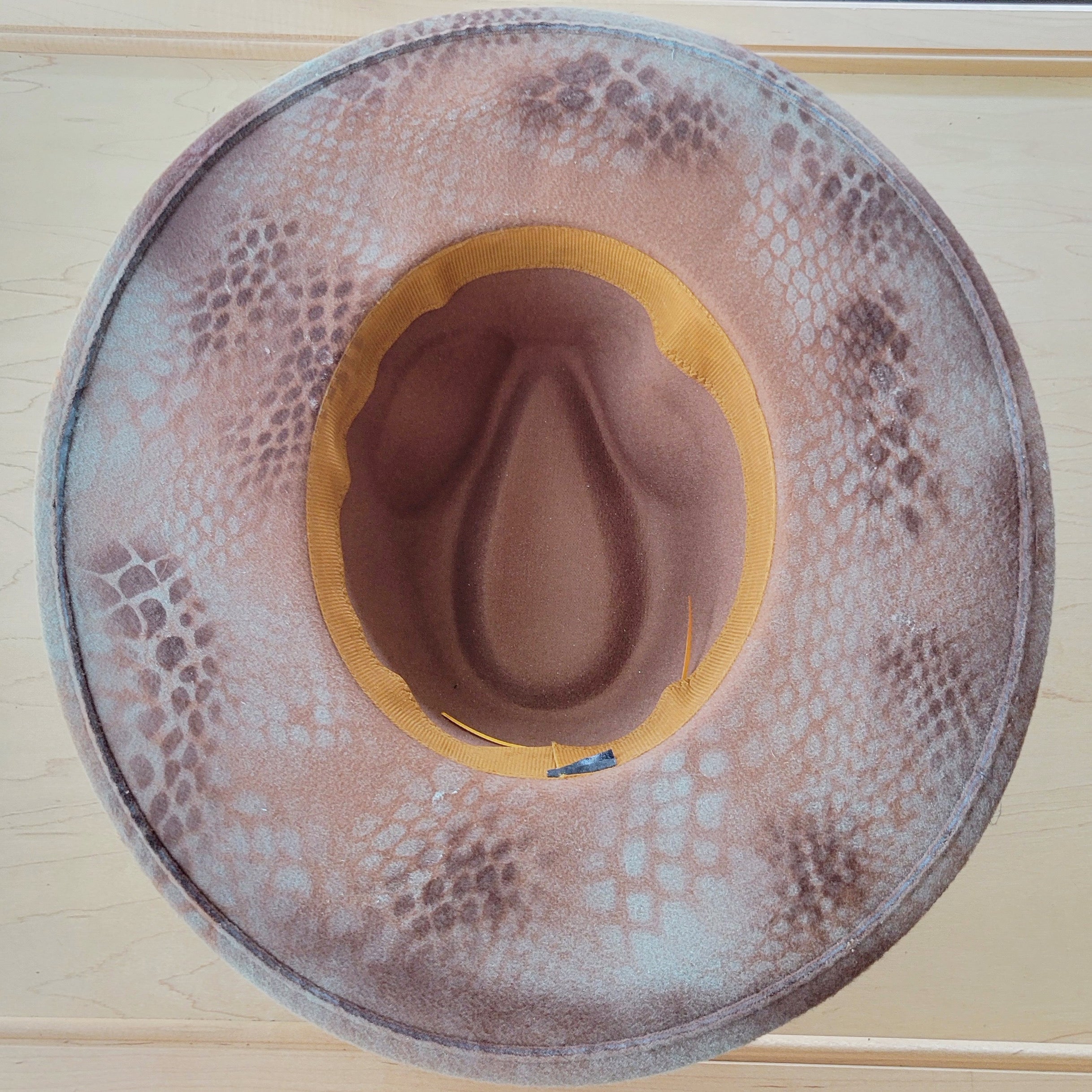 CUSTOM Hand-Painted Branded Cowgirl Western Boho Hat A89