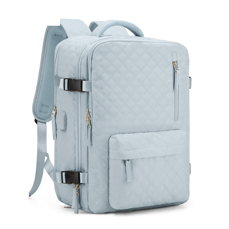 Women's Quilted Travel Backpack - College, Business, Everyday - Image 3