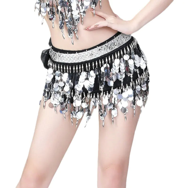 New Belly Dance Waist Chain with Sequin Tassels