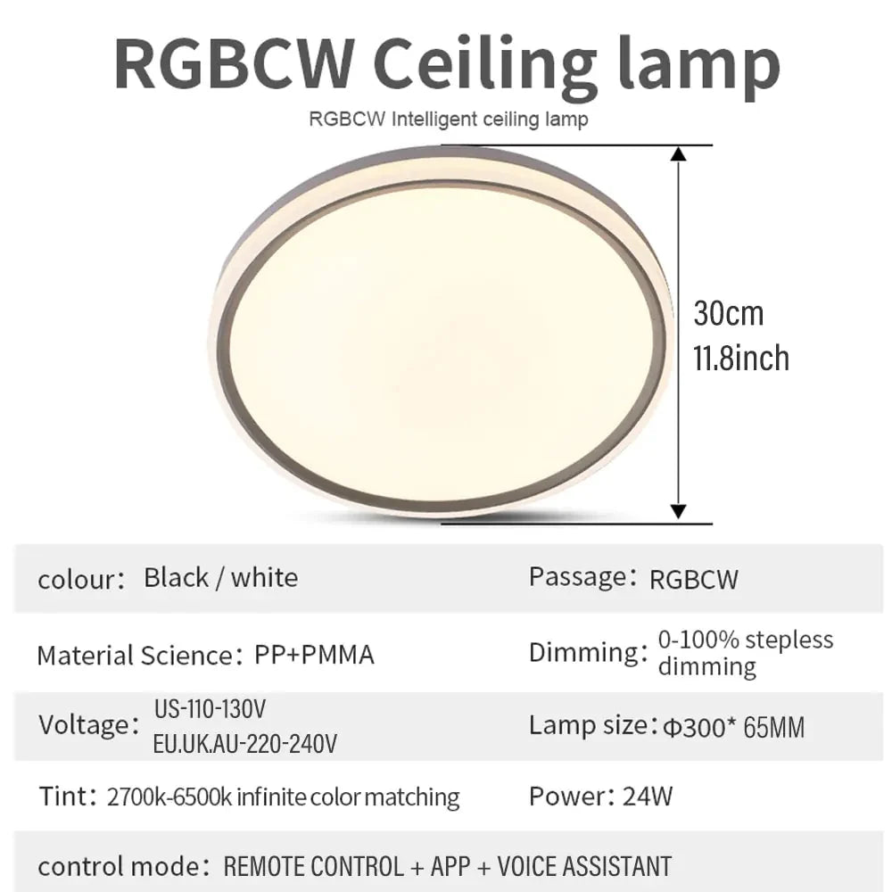 Living Room 24W Slim Ceiling Light