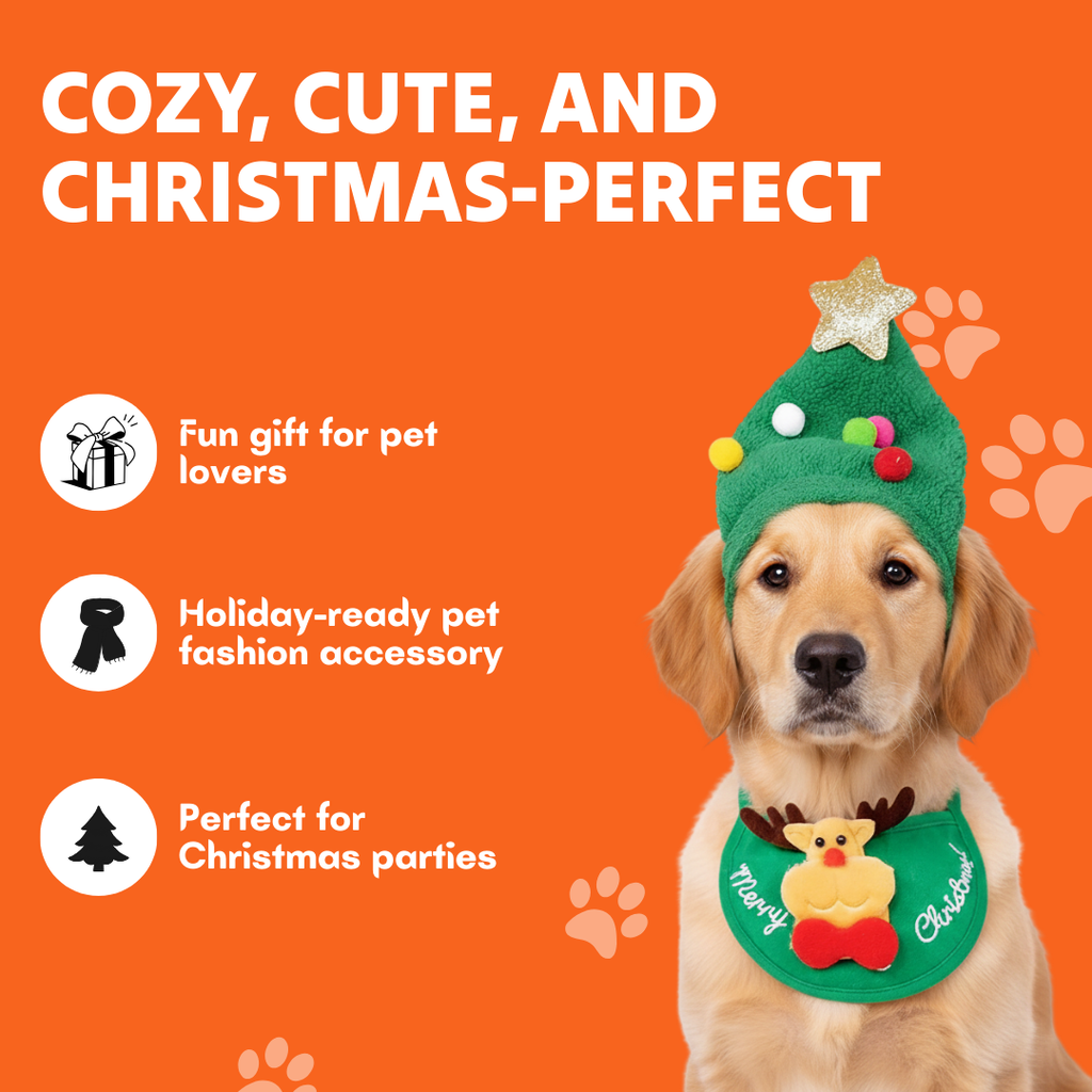 Adorable Christmas Tree Pom-Pom Hat