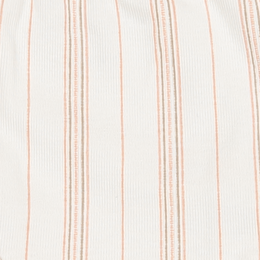 The Printed Long Sleeve Tee - Rose Stripe