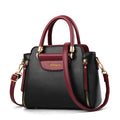 Versatile Leather-Style Parent Tote and Crossbody Bag for Baby Gear