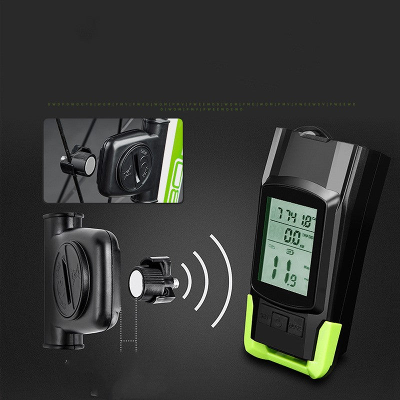 4-in-1 Bike Light with Speedometer, Horn & 4000mAh Power Bank