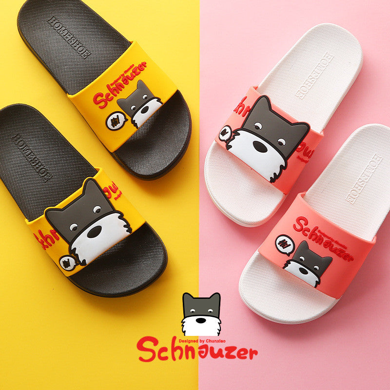 Kids' Summer Schnauzer Playful Quick-Dry Beach Slide Sandals