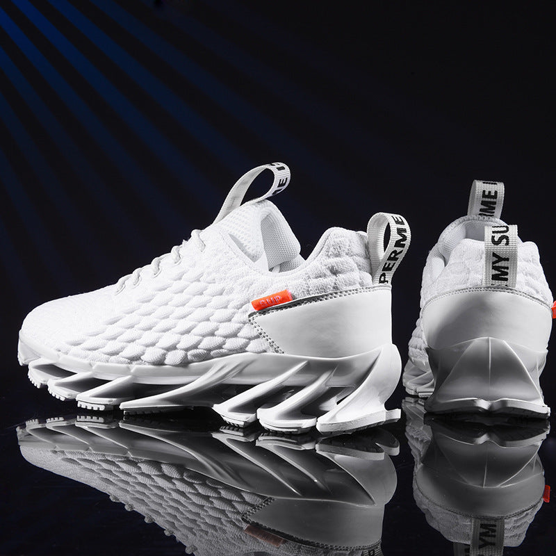 Mens Modern Lightweight Breathable Knit Running Sneakers