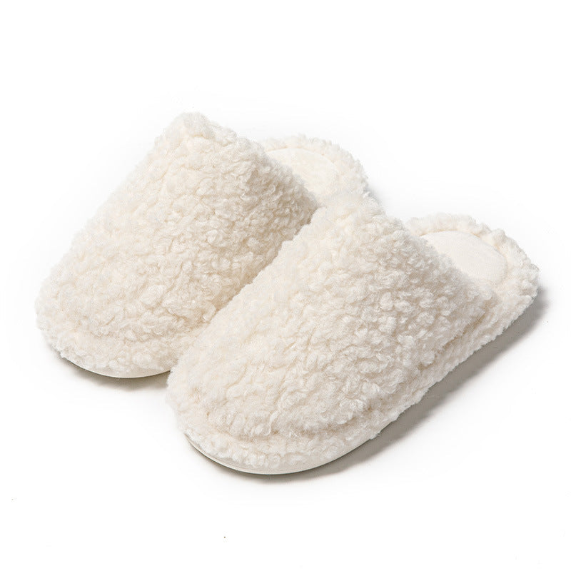 Unisex Memory Foam Plush Slippers with Non-Slip Sole for Home
