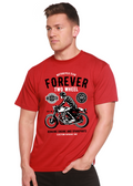 Forever Two Wheel Men's Bamboo Viscose/Organic Cotton Short Sleeve Graphic T-Shirt