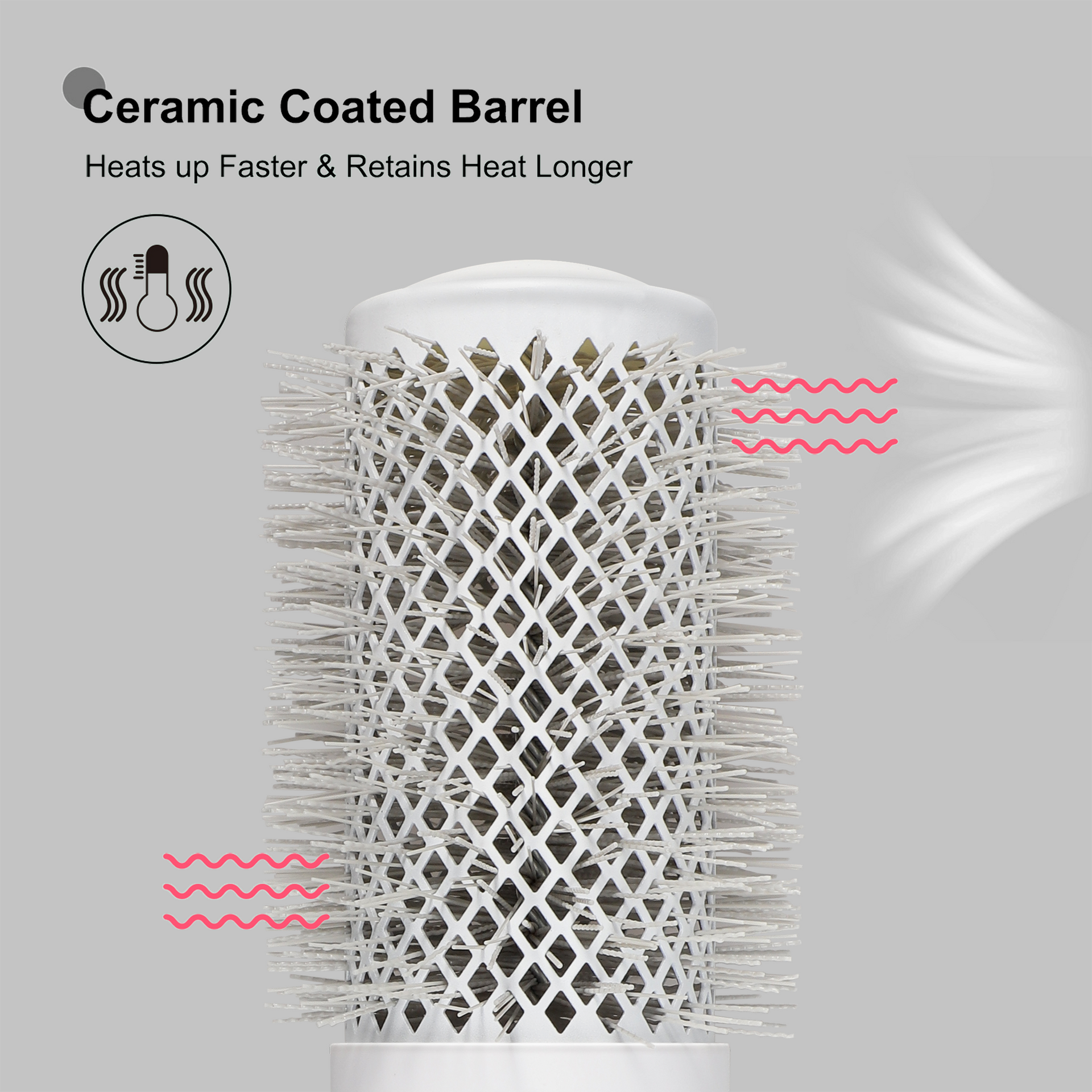 Professional 2.09in Round Hair Brush with Ceramic & Ionic Tech