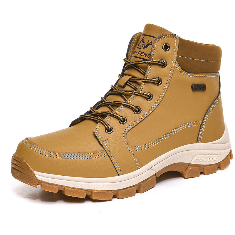 Waterproof Men's Winter Snow Boots with Reflective Detail